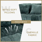 59 Chlle Loveseat Chaise Lounge Chair