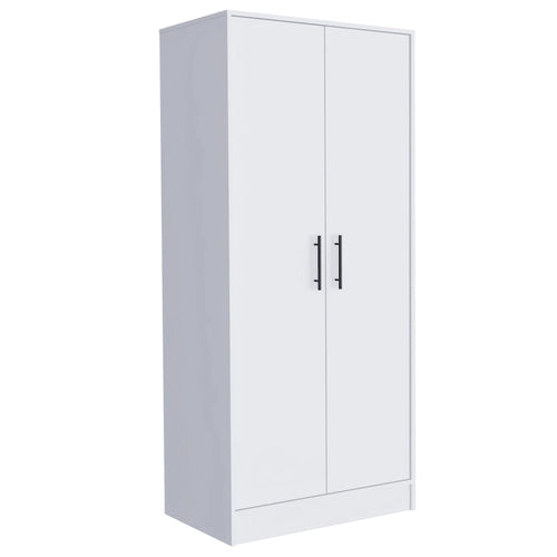 19.7  Double-door Armoire with Two Shelves and One Drawer for Bedroom