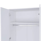 19.7  Double-door Armoire with Two Shelves and One Drawer for Bedroom