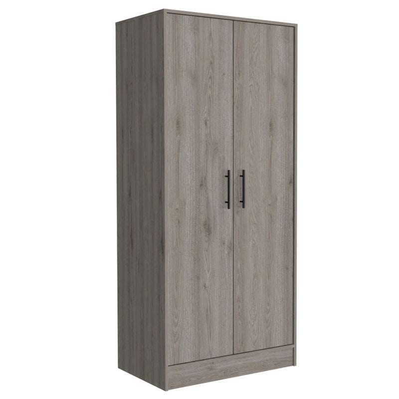 19.7  Double-door Armoire with Two Shelves and One Drawer for Bedroom