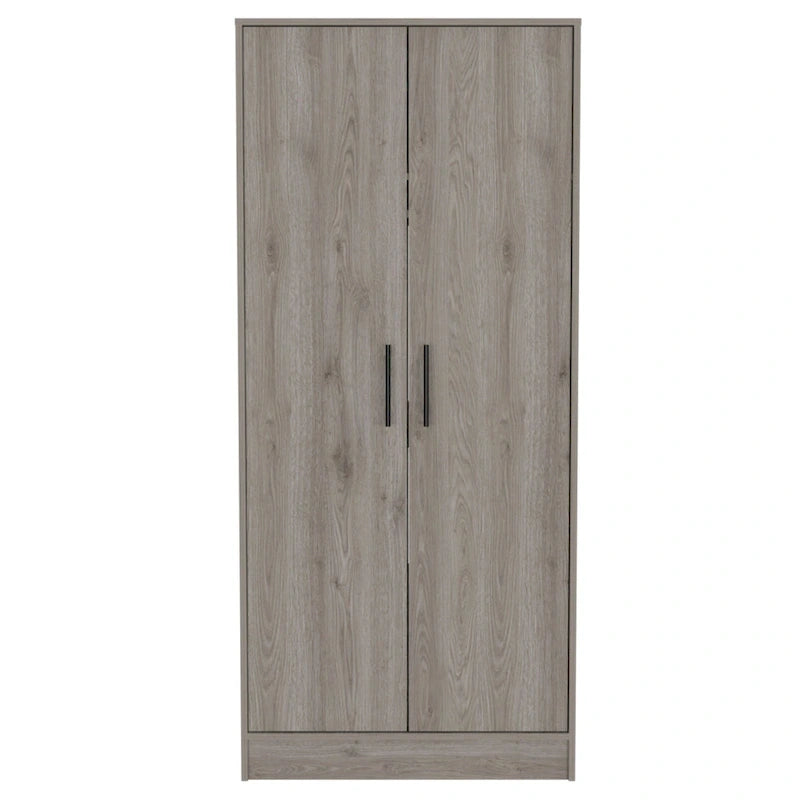 19.7  Double-door Armoire with Two Shelves and One Drawer for Bedroom