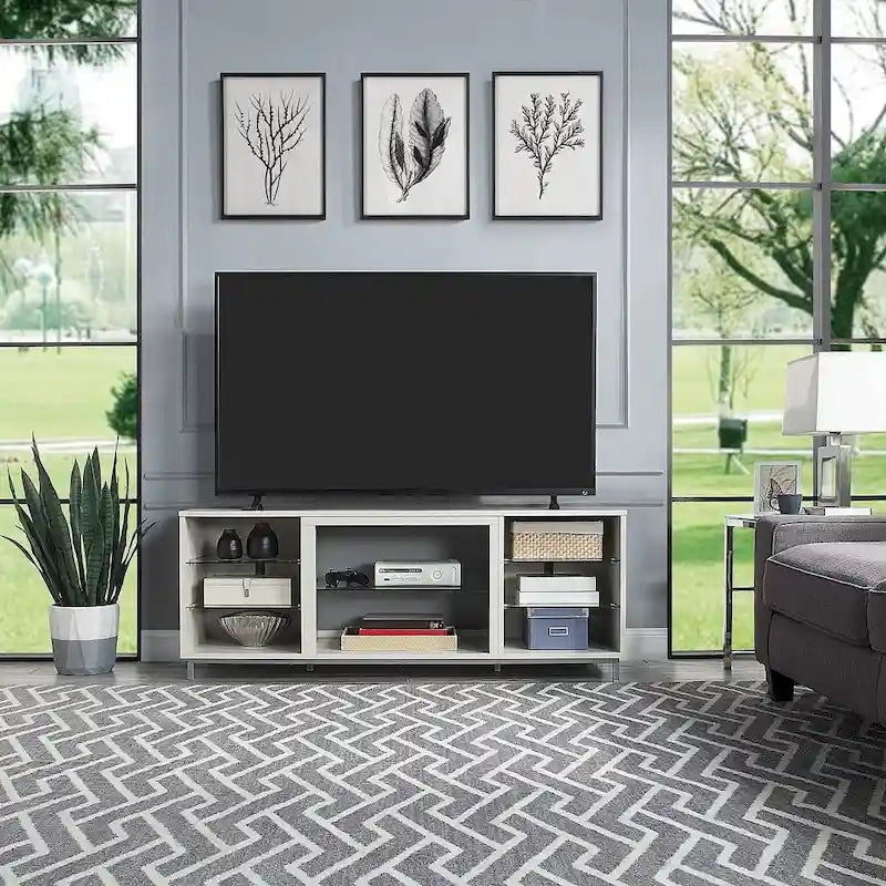 Brighton 60 In. Wire Mgement Media Cabinet Console