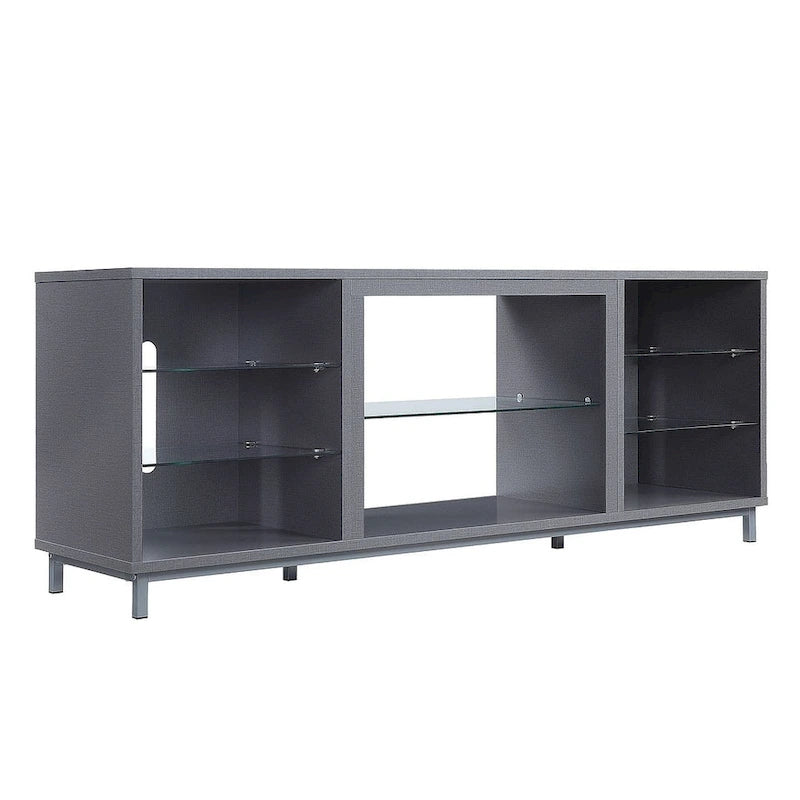 Brighton 60 In. Wire Management Media Cabinet Console for TVs Up to 56"