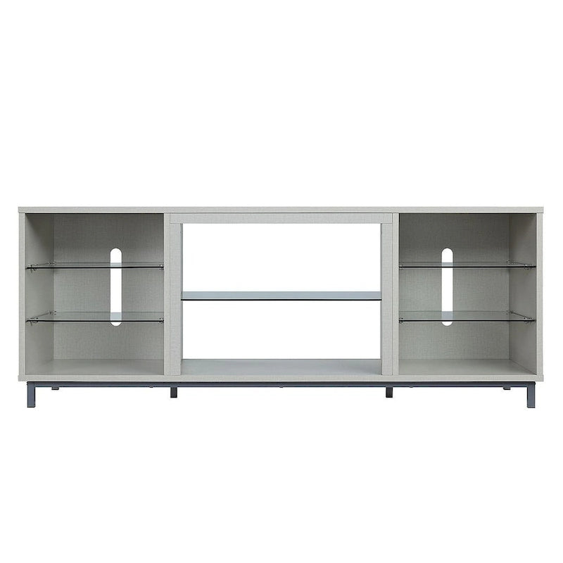 Brighton 60 In. Wire Management Media Cabinet Console for TVs Up to 56"