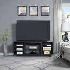 Brighton 60 In. Wire Management Media Cabinet Console for TVs Up to 56"