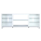 Brighton 60 In. Wire Management Media Cabinet Console for TVs Up to 56"