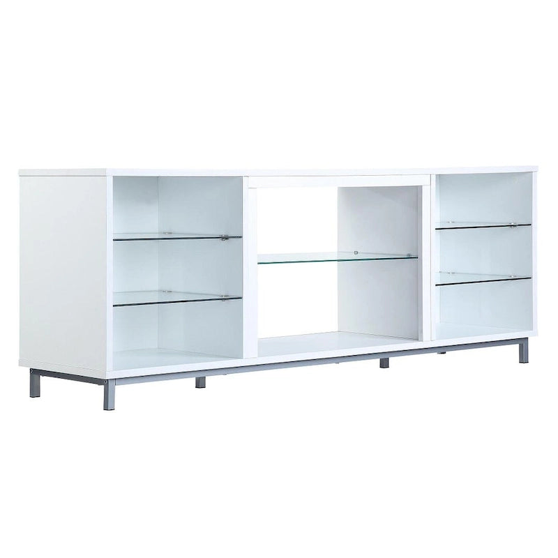 Brighton 60 In. Wire Management Media Cabinet Console for TVs Up to 56"
