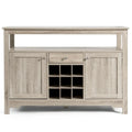 Transitional Buffet Server Sideboard with Wine Storage - 45.5 x 16 x 31.5 (L x W x H)
