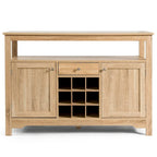 Transitional Buffet Server Sideboard with Wine Storage - 45.5 x 16 x 31.5 (L x W x H)