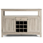 Transitional Buffet Server Sideboard with Wine Storage - 45.5 x 16 x 31.5 (L x W x H)