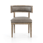 Hardwood Dining Chairs with Faux Leather Upholstery
