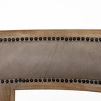 Hardwood Dining Chairs with Faux Leather Upholstery