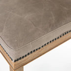 Hardwood Dining Chairs with Faux Leather Upholstery