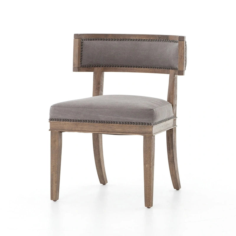 Hardwood Dining Chairs with Faux Leather Upholstery