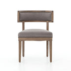 Hardwood Dining Chairs with Faux Leather Upholstery