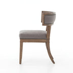 Hardwood Dining Chairs with Faux Leather Upholstery