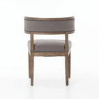 Hardwood Dining Chairs with Faux Leather Upholstery