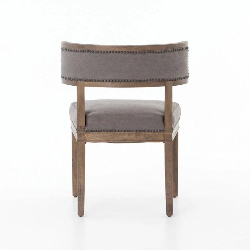 Hardwood Dining Chairs with Faux Leather Upholstery