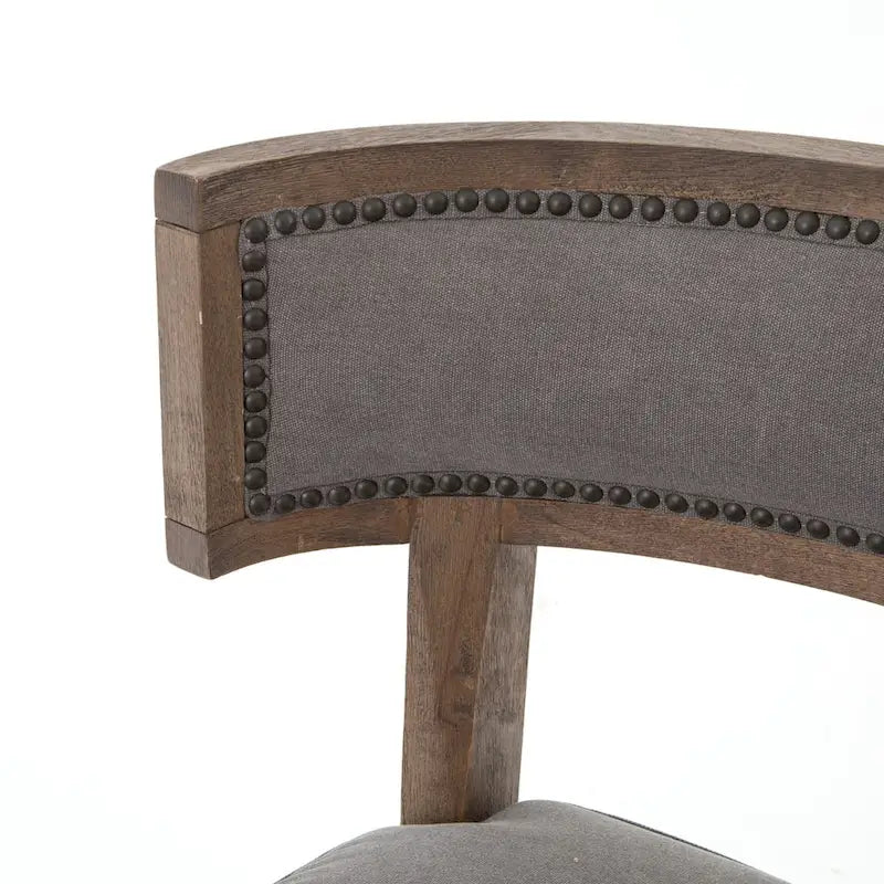 Hardwood Dining Chairs with Faux Leather Upholstery