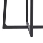 Round Solid Wood Dining Table With Geometric Legs